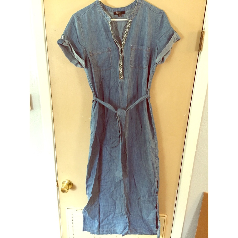 Light Blue Jean Spense Maxi Dress